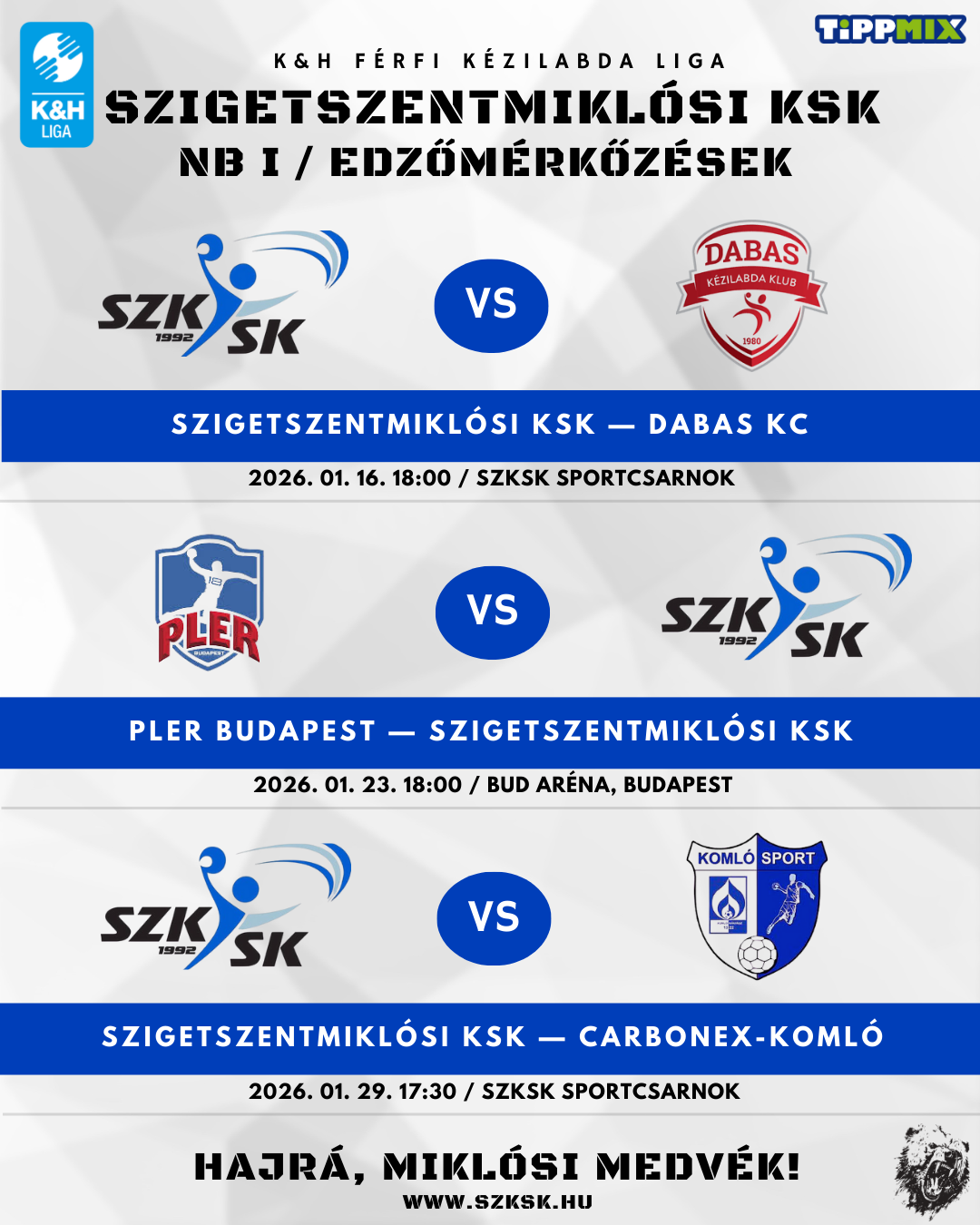 Három edzőmeccs és AJÁNDÉK szurkolóinknak 